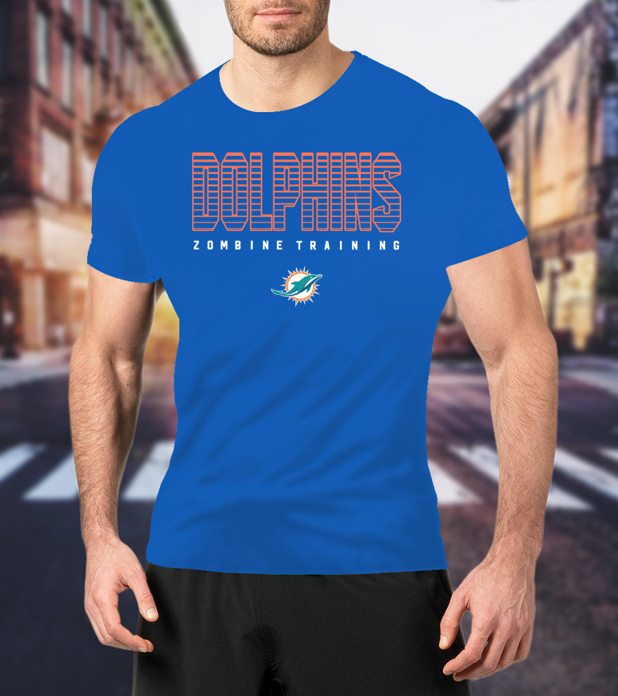 Dolphins Zombine Training Miami Football Team T-Shirt