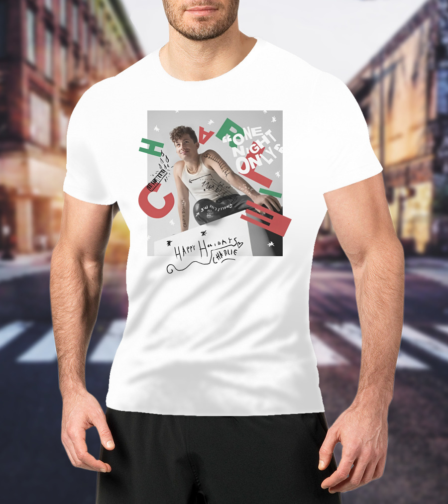 One Night Only Happy Holidays Charlie Puth Store T-Shirt