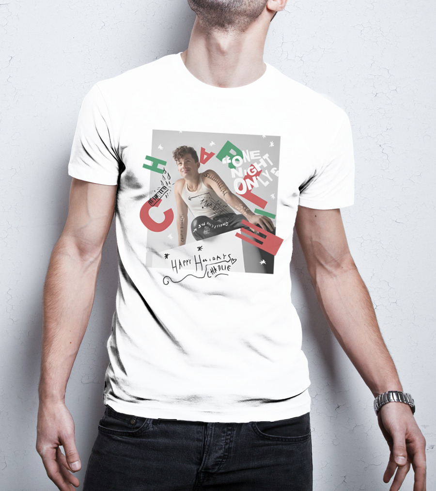 One Night Only Happy Holidays Charlie Puth Store T-Shirt