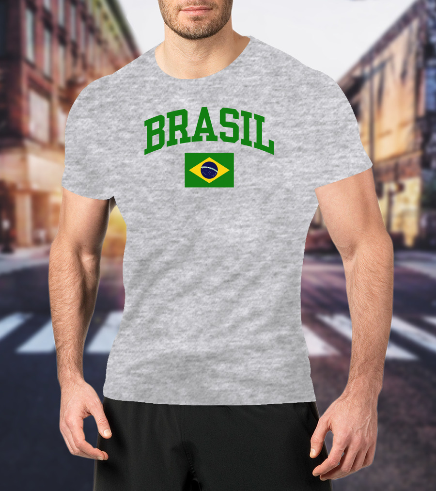 Nowunitedmusic Josh Beauchamp Brasil Flag Wearing T-Shirt