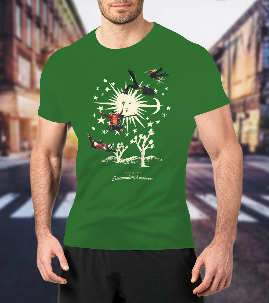 5 Seconds Of Summer The New Album Promo Desert Sun Starry Sky T-Shirt