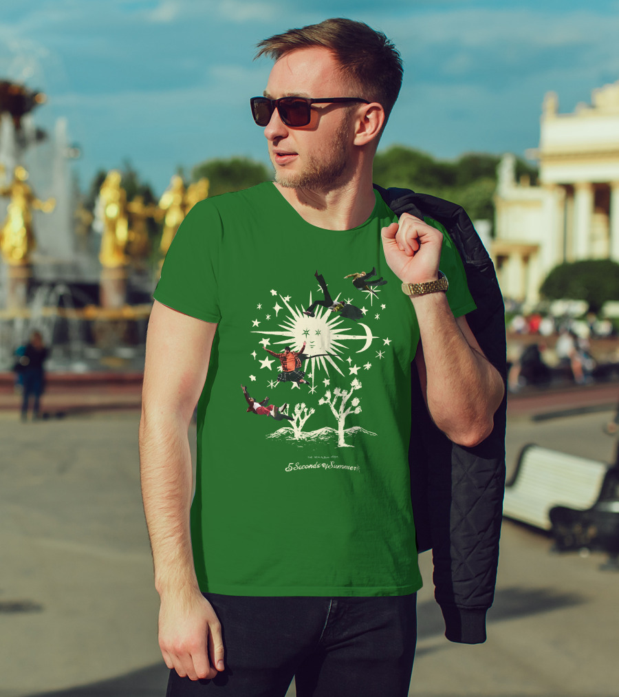 5 Seconds Of Summer The New Album Promo Desert Sun Starry Sky T-Shirt