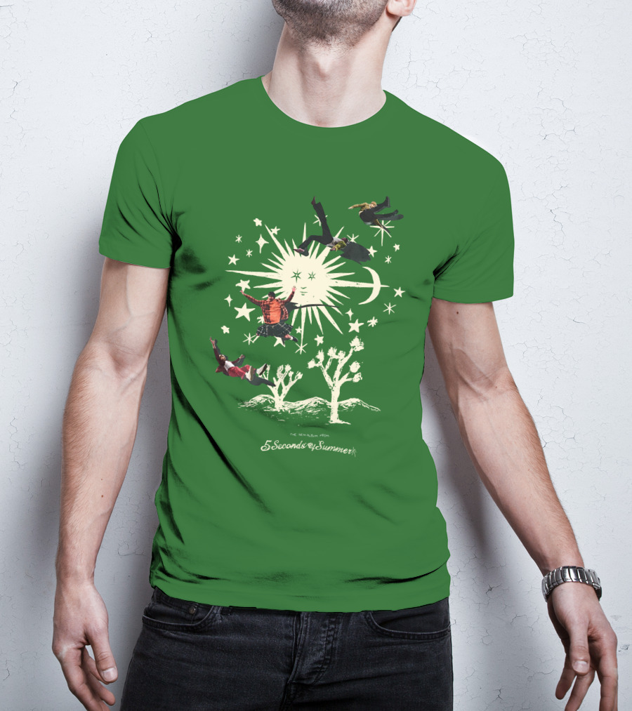 5 Seconds Of Summer The New Album Promo Desert Sun Starry Sky T-Shirt