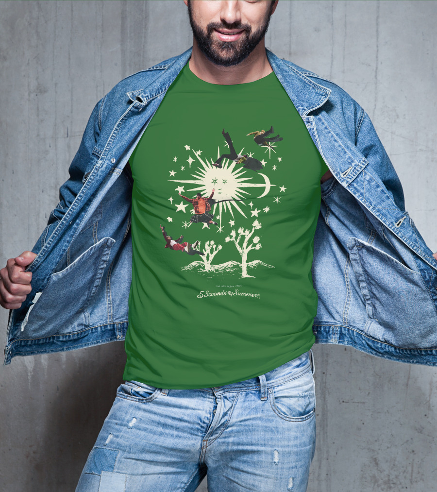 5 Seconds Of Summer The New Album Promo Desert Sun Starry Sky T-Shirt
