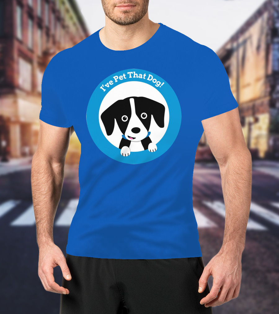 I've Pet That Dog Cute Puppy Circle Weratedogs Merch T-Shirt