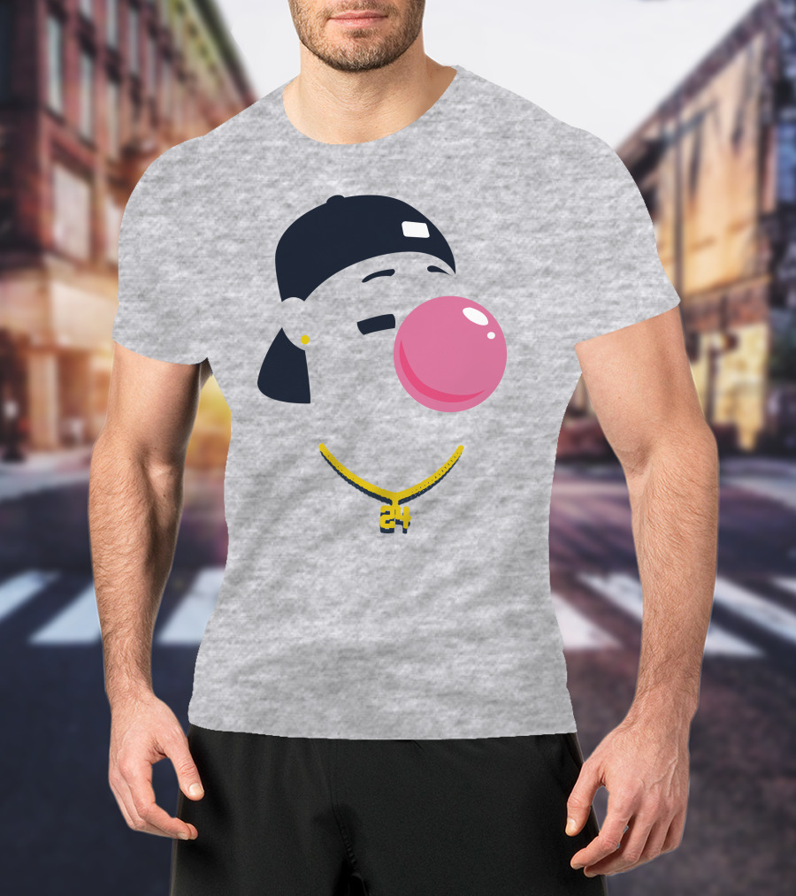 Your Favorite Player's Favorite Pl24er Iconic Style With Bubblegum And Cap T-Shirt