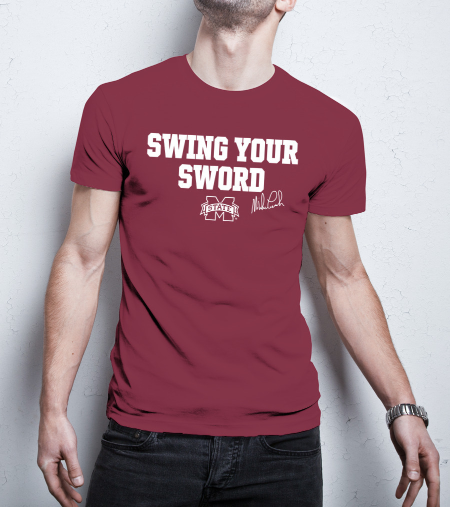 Swing Your Sword Mike Leach M State T-Shirt