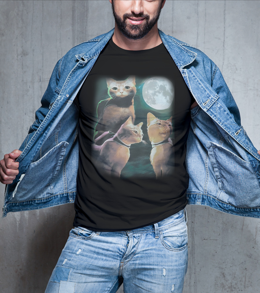 Annapurna Interactive Three Cats Under The Moon T-Shirt