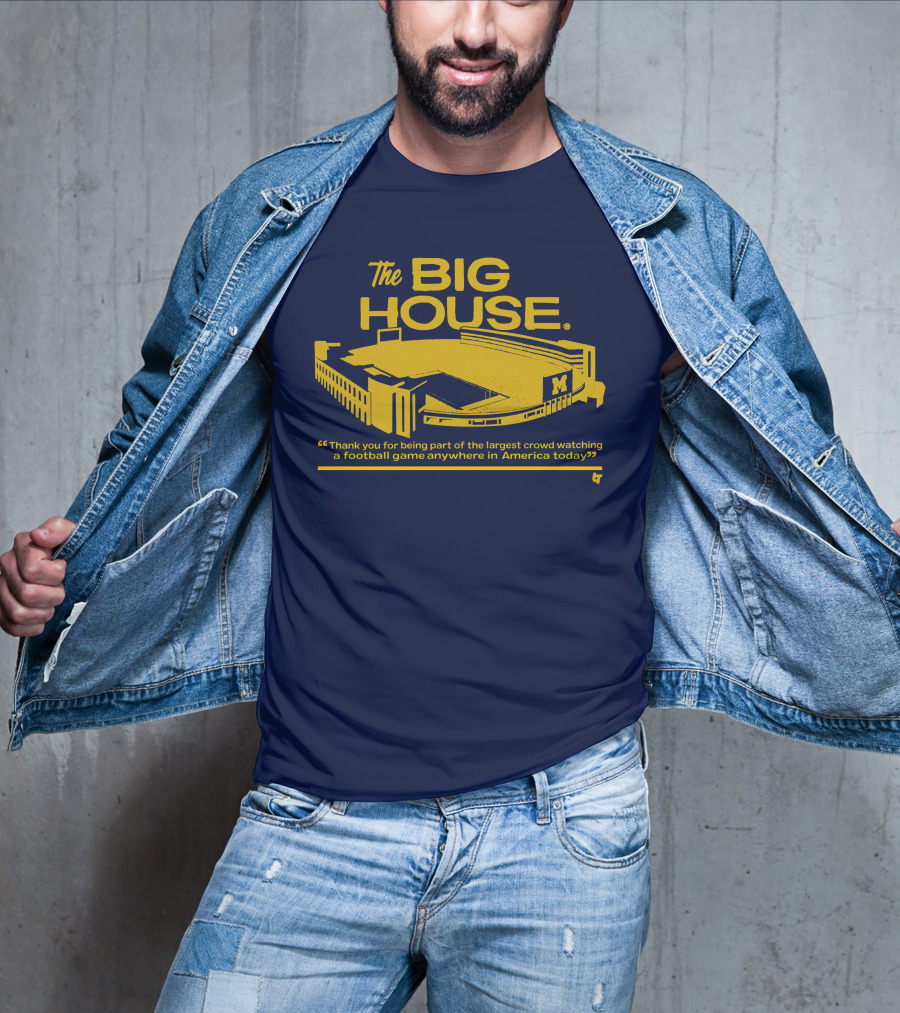 The Big House Michigan Stadium Football Game Crowd T-Shirt