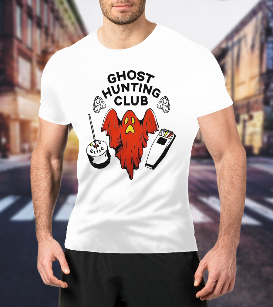 Exploring With Josh Ghost Hunting Club Paranormal Equipment Ghostly Adventure T-Shirt
