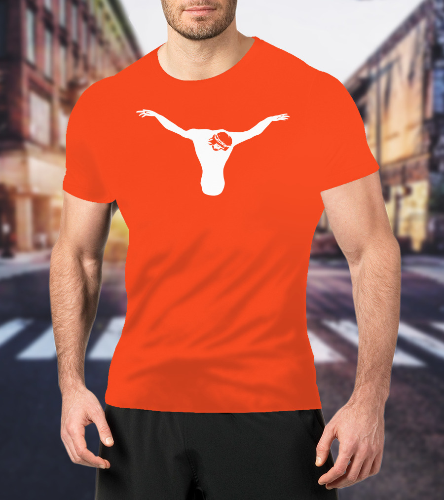 Texas Longhorns Jesus Crucifixion Silhouette Burnt Orange T-Shirt