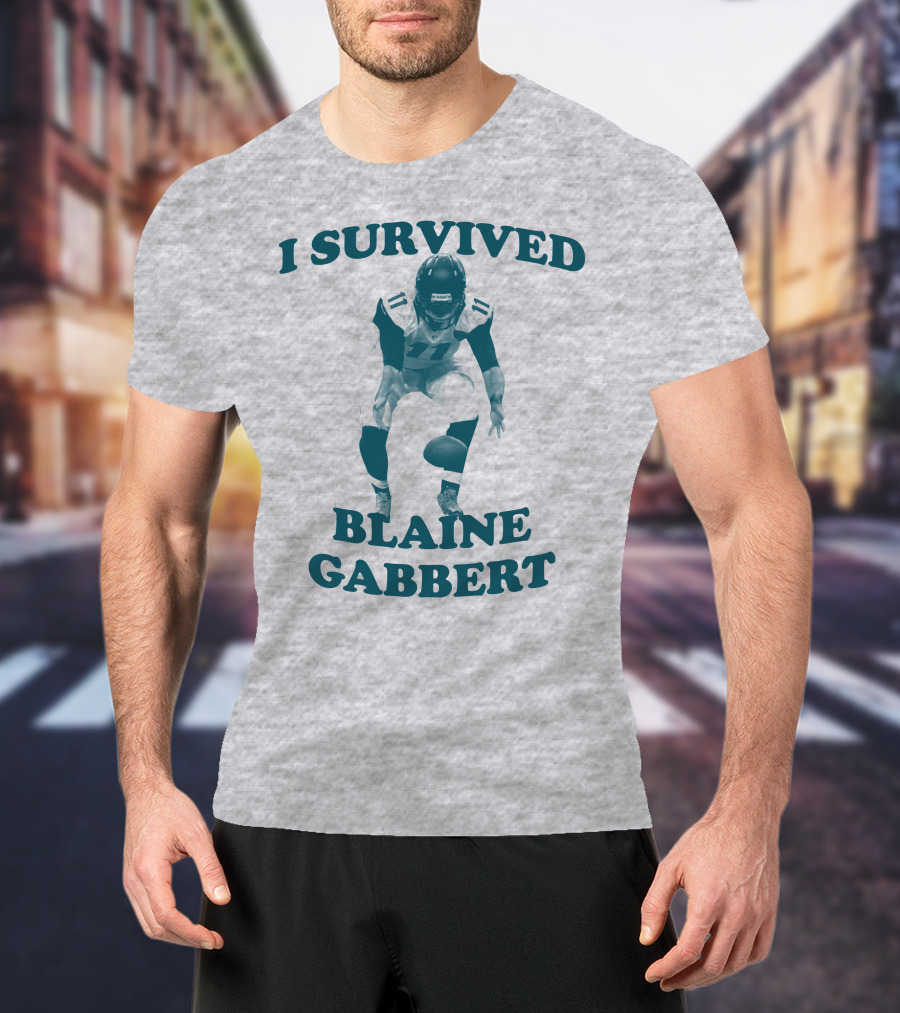 I Survived Blaine Gabbert Football Quarterback Action T-Shirt