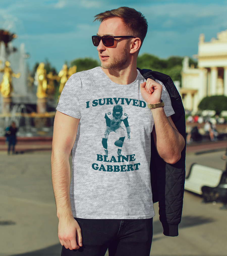 I Survived Blaine Gabbert Football Quarterback Action T-Shirt