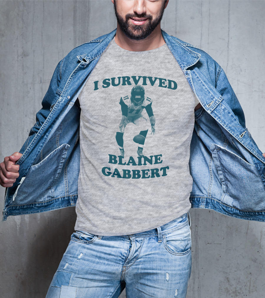 I Survived Blaine Gabbert Football Quarterback Action T-Shirt