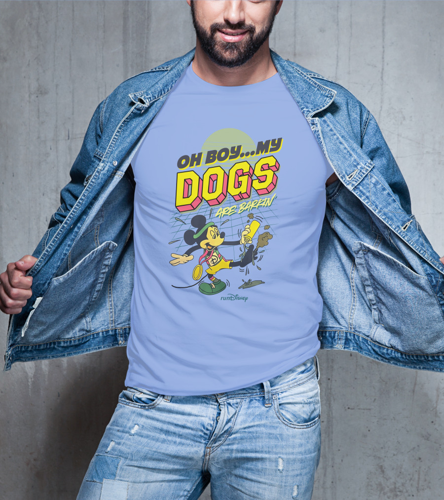 RunDisney Expo Oh Boy My Dogs Are Barkin Rundisney Mickey Mouse T-Shirt