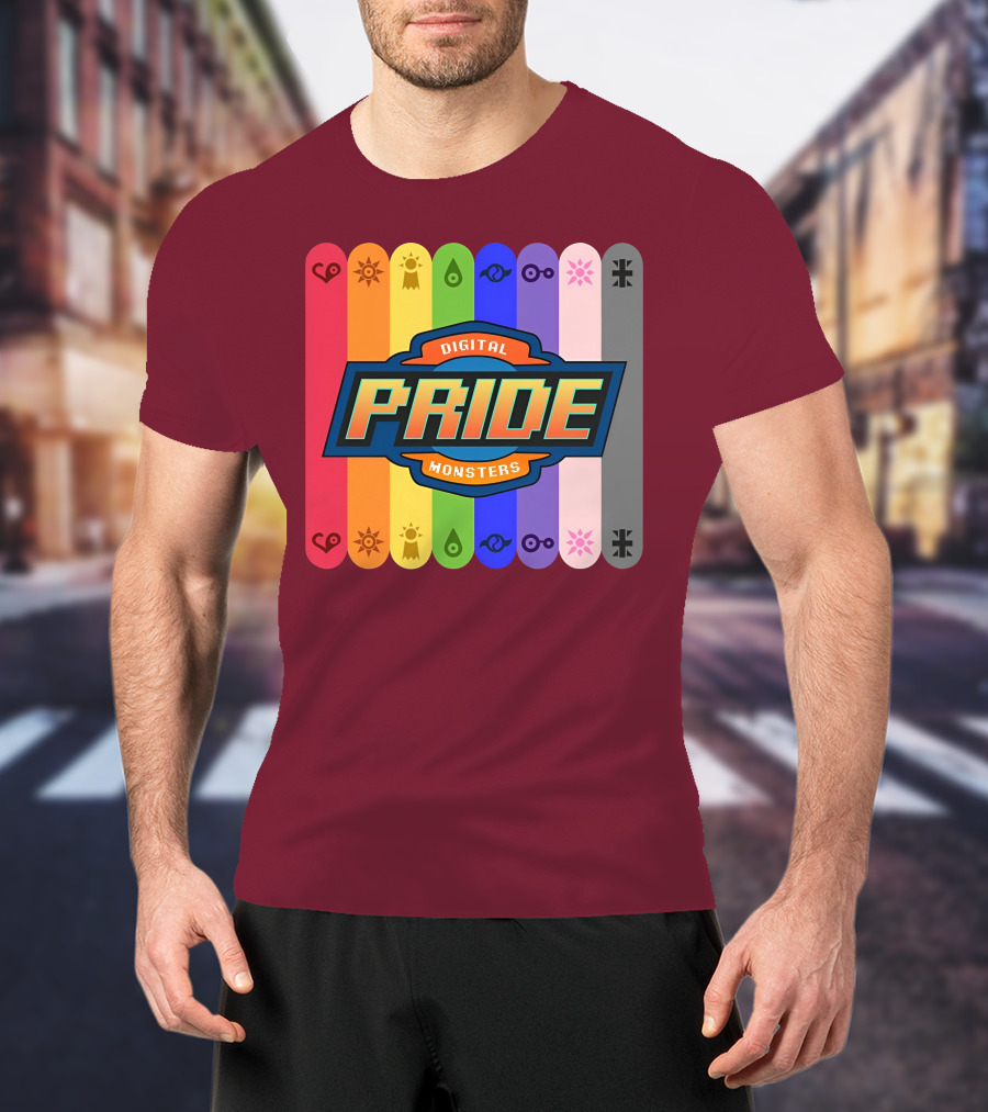 Indigothehimbo Digital Pride Monsters Rainbow Symbol Collection T-Shirt