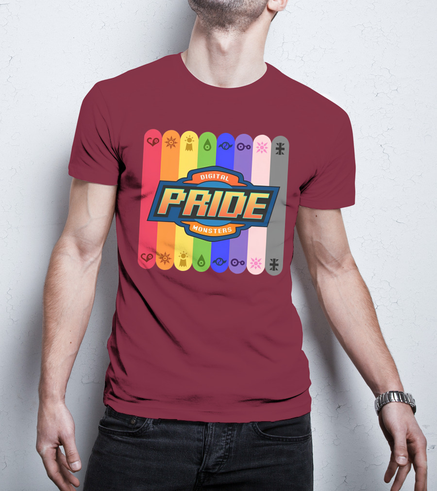 Indigothehimbo Digital Pride Monsters Rainbow Symbol Collection T-Shirt