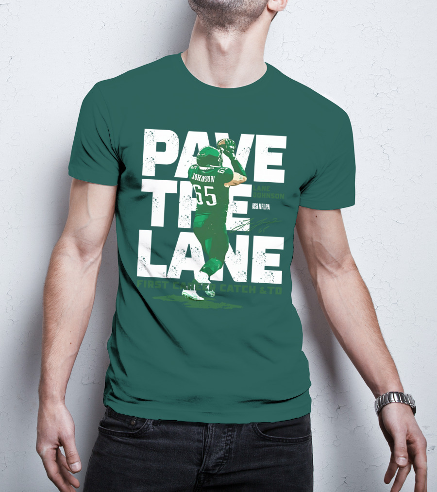 Pave The Lane Johnson NFLPA First Career Catch And TD T-Shirt