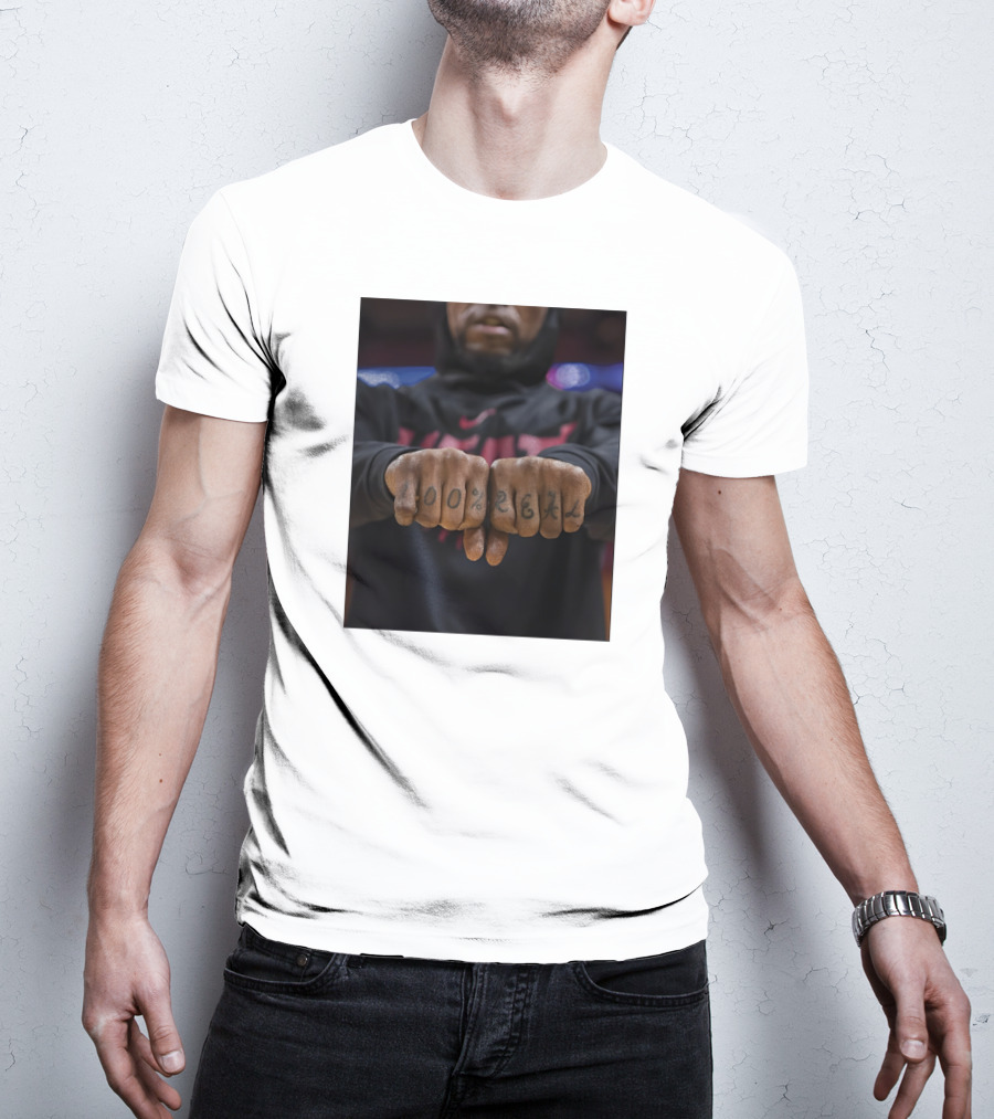 100% Real Miami Heat Inked Fists T-Shirt