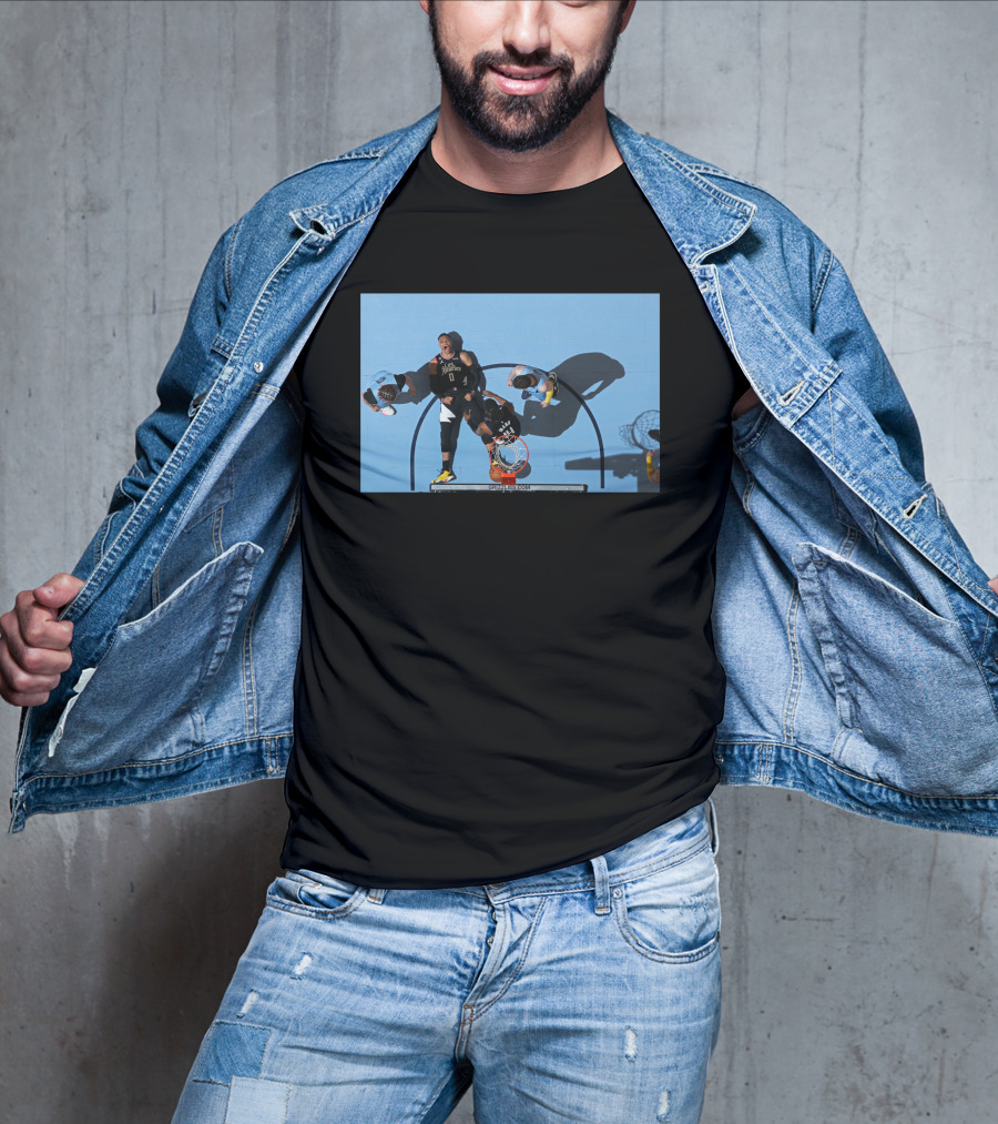 Russell Westbrook Dunk Action Shot Against Grizzlies In First Half T-Shirt