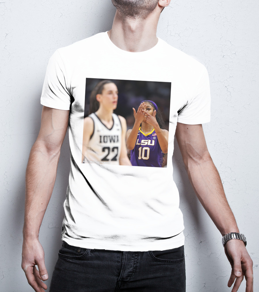 LSU Reese 10 Makes You Can’t See Me Gesture Against Iowa T-Shirt