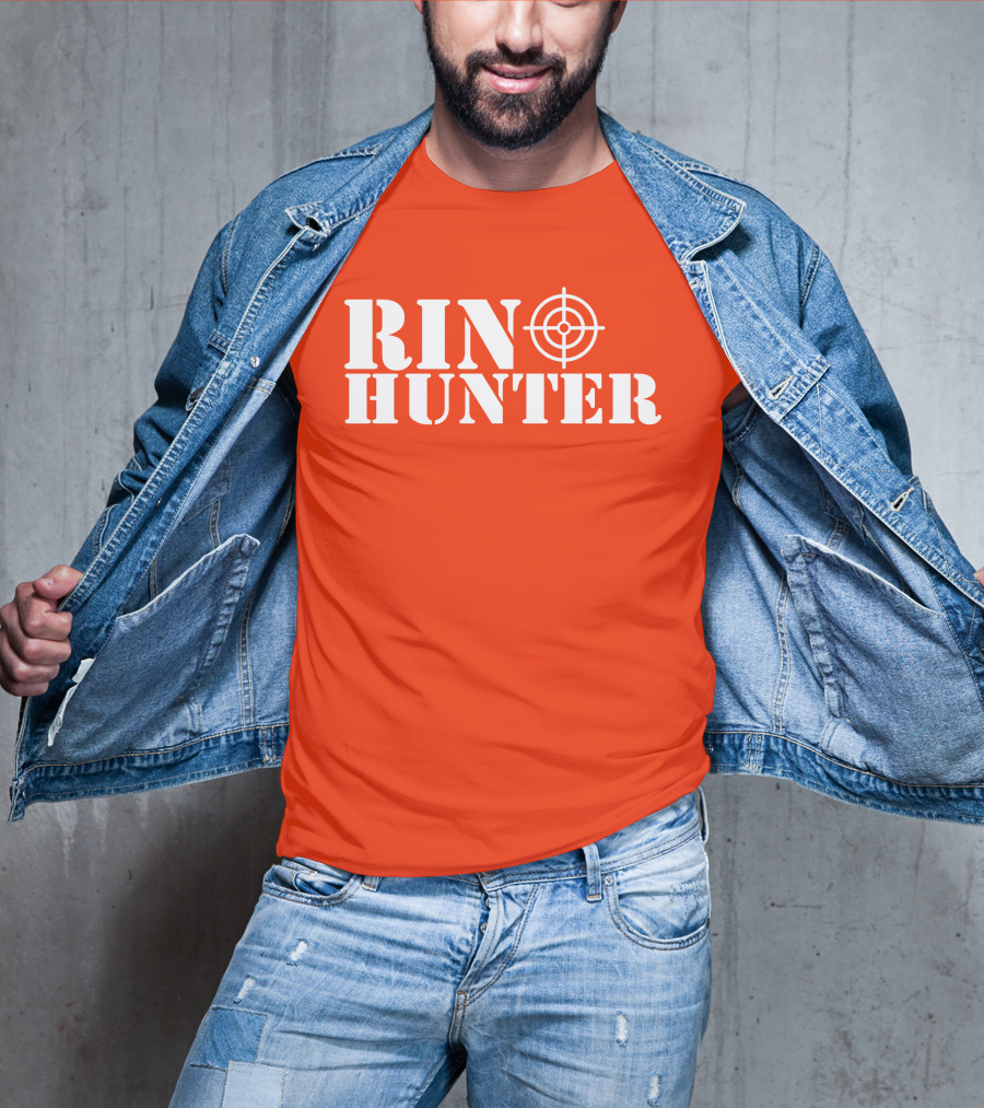 Rin Hunter Target Text Bold Red T-Shirt