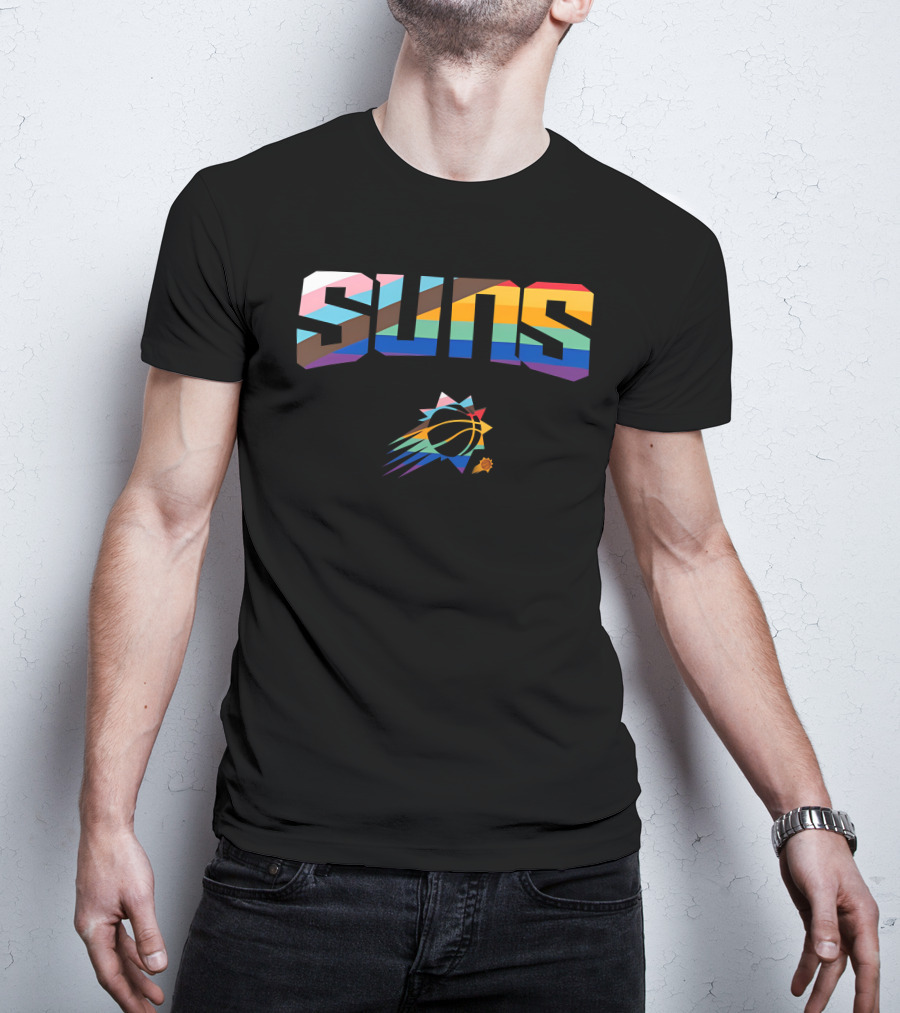 Phoenix Suns Pride Rainbow Logo Suns T-Shirt