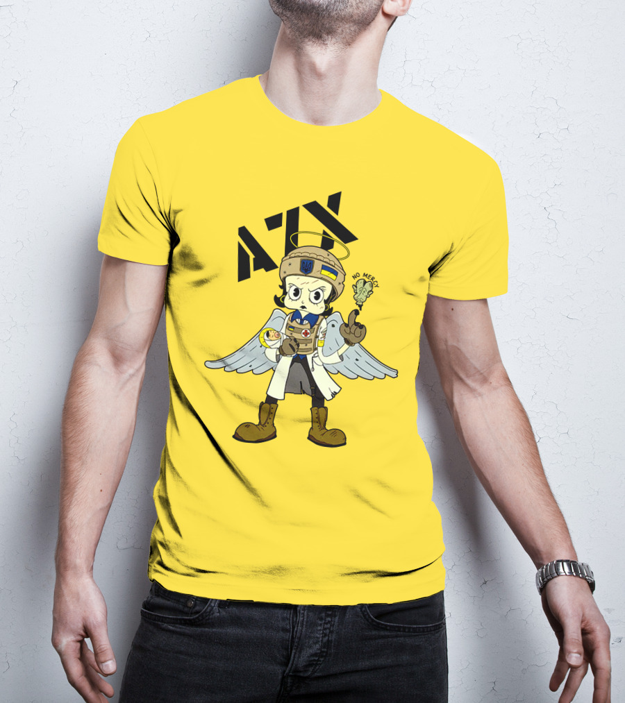 Azov Guardian Sunflower No Mercy Angel T-Shirt
