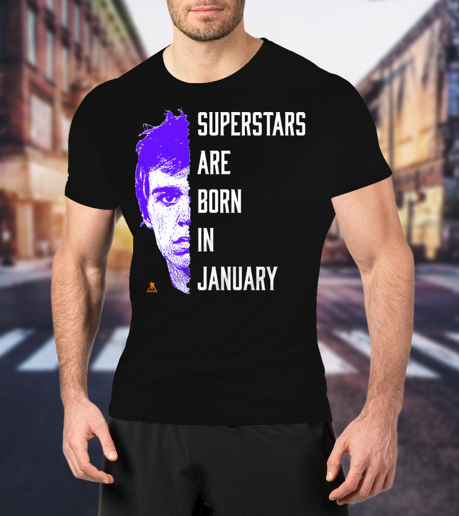 Connor McDavid Superstars Are Born In January NHL T-Shirt