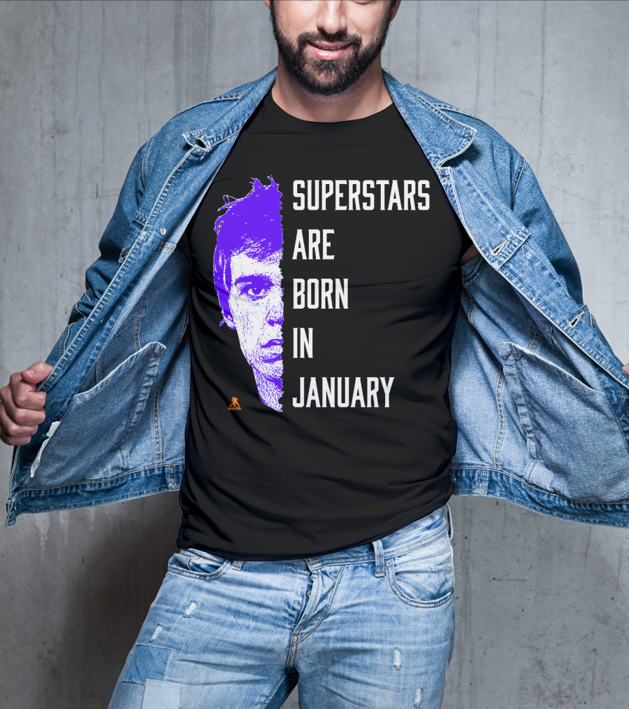 Connor McDavid Superstars Are Born In January NHL T-Shirt