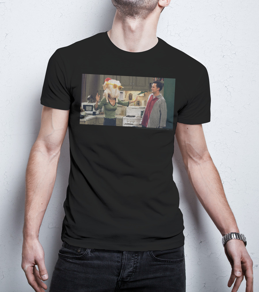 Friends Thanksgiving Monica Turkey Head Scene T-Shirt