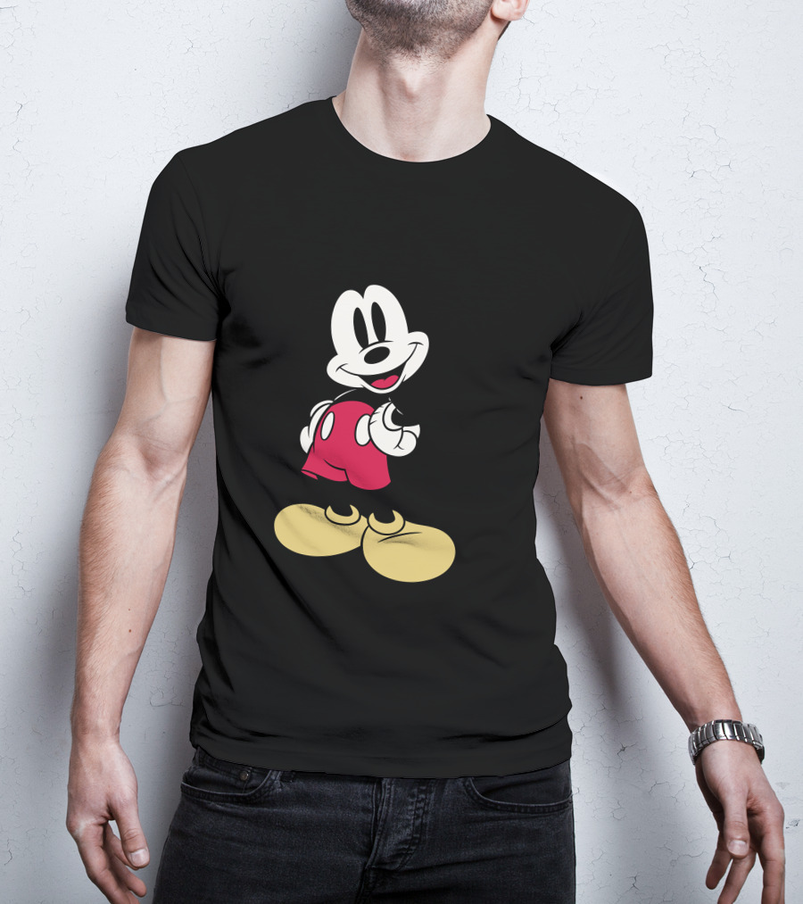 Disney Classic Mickey Mouse Vintage Character Image T-Shirt