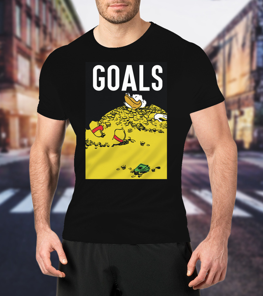 Disney Duck Tales Scrooge Goals Money Pile T-Shirt