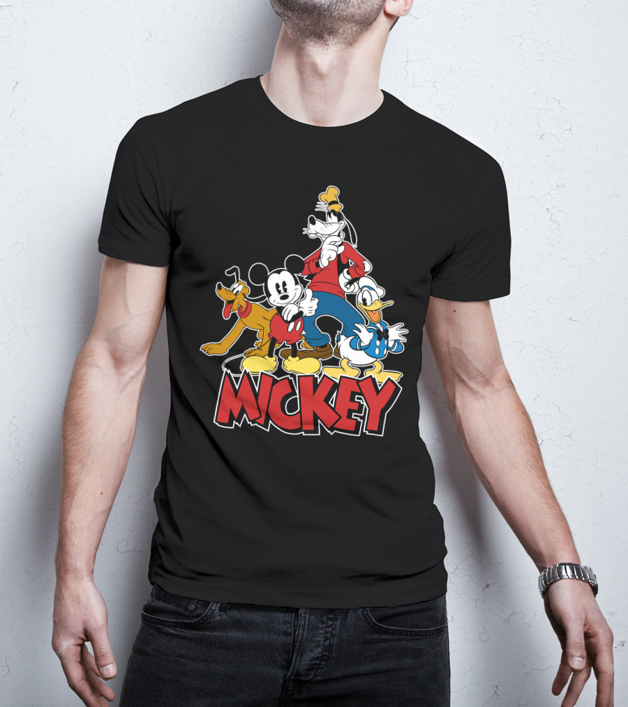 Mickey Mouse And Friends Pluto Goofy Donald Duck Disney T-Shirt