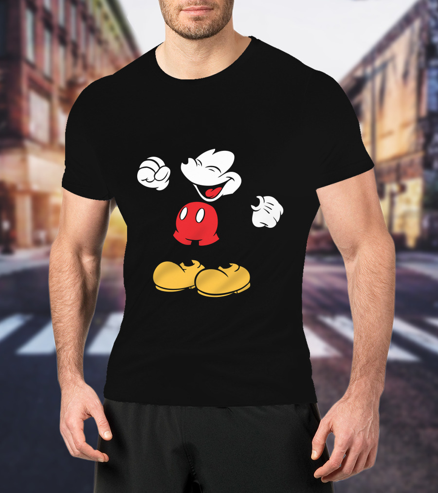 Mickey Mouse Classic Cheerful Disney Character T-Shirt