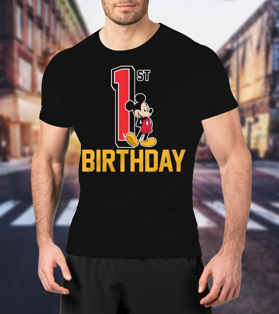 Disney Mickey Mouse 1st Birthday T-Shirt