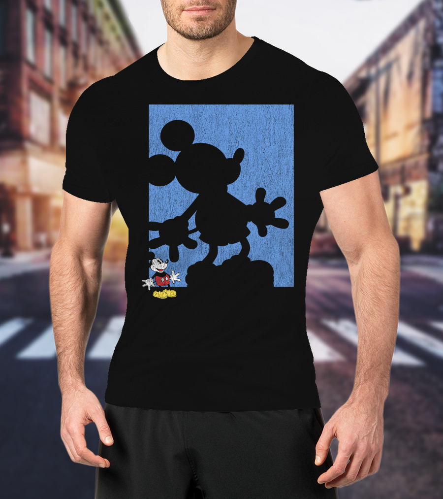 Disney Mickey Mouse Shadow Classic Iconic Pose T-Shirt