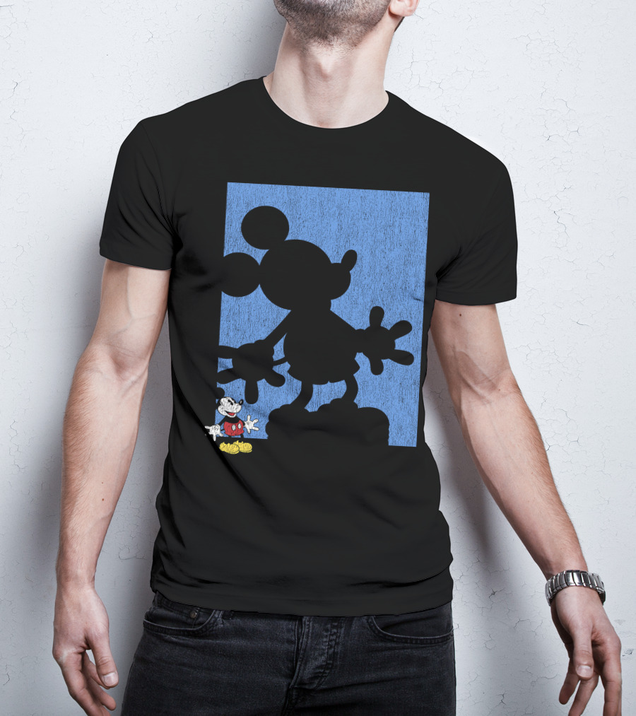 Disney Mickey Mouse Shadow Classic Iconic Pose T-Shirt