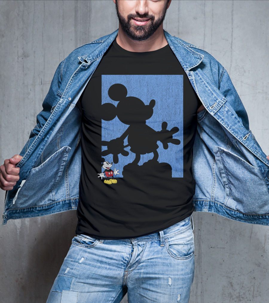 Disney Mickey Mouse Shadow Classic Iconic Pose T-Shirt