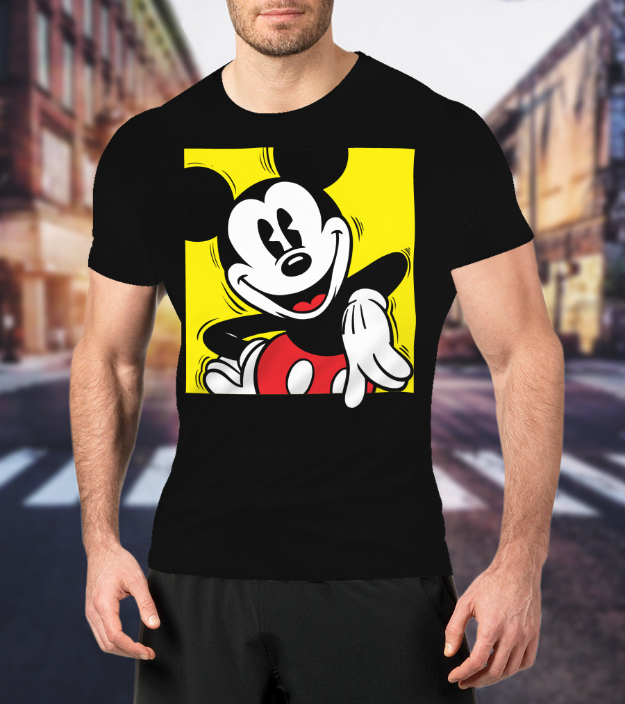 Mickey Mouse Vintage Yellow Frame Disney T-Shirt