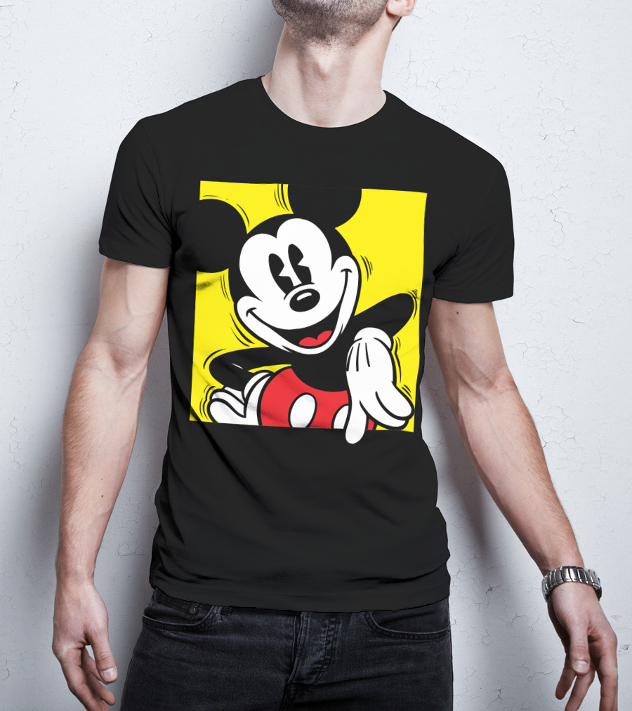 Mickey Mouse Vintage Yellow Frame Disney T-Shirt