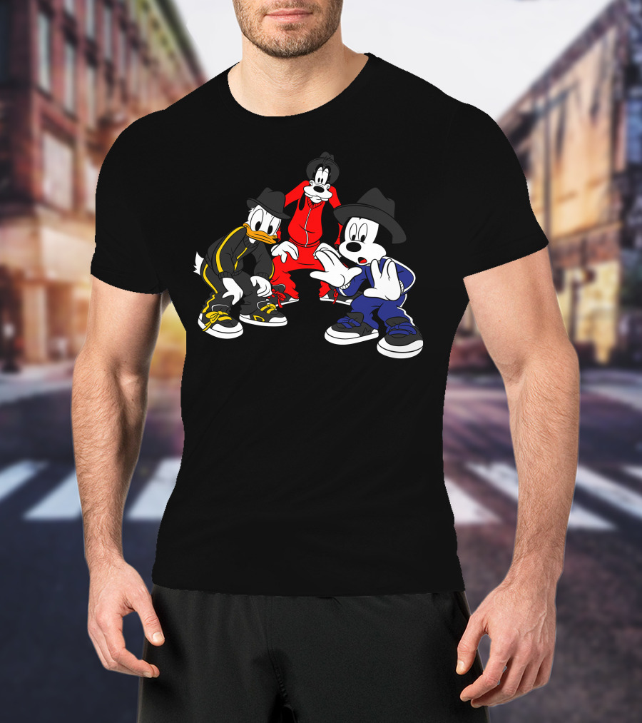 Disney Mickey Donald Goofy Hip Hop T-Shirt