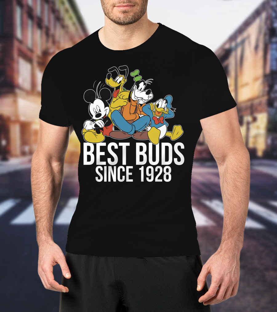 Best Buds Since 1928 Disney Mickeys 90th T-Shirt