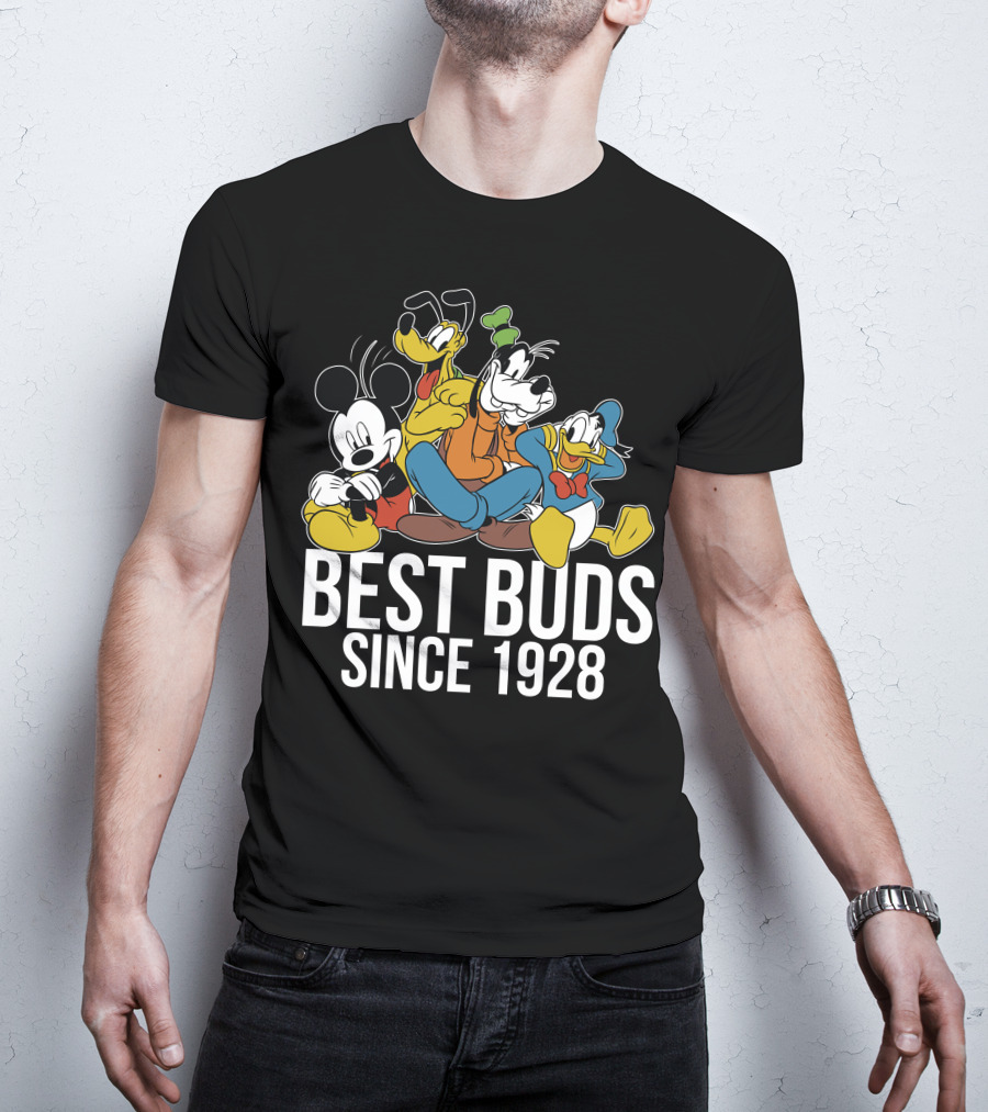 Best Buds Since 1928 Disney Mickeys 90th T-Shirt