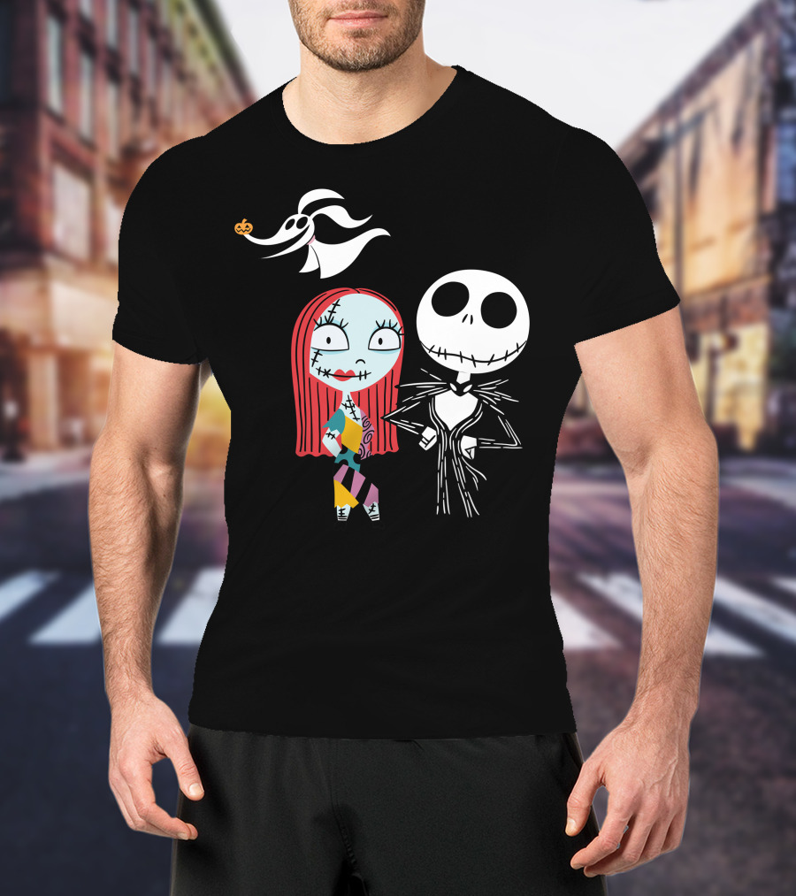 Disney Nightmare Before Xmas Jack Sally Zero T-Shirt