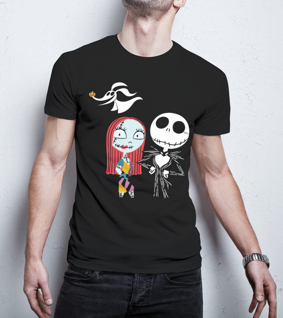 Disney Nightmare Before Xmas Jack Sally Zero T-Shirt