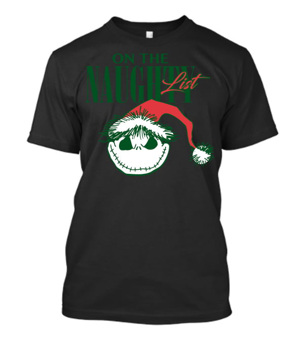 Nightmare Before Christmas On The Naughty List T-Shirt