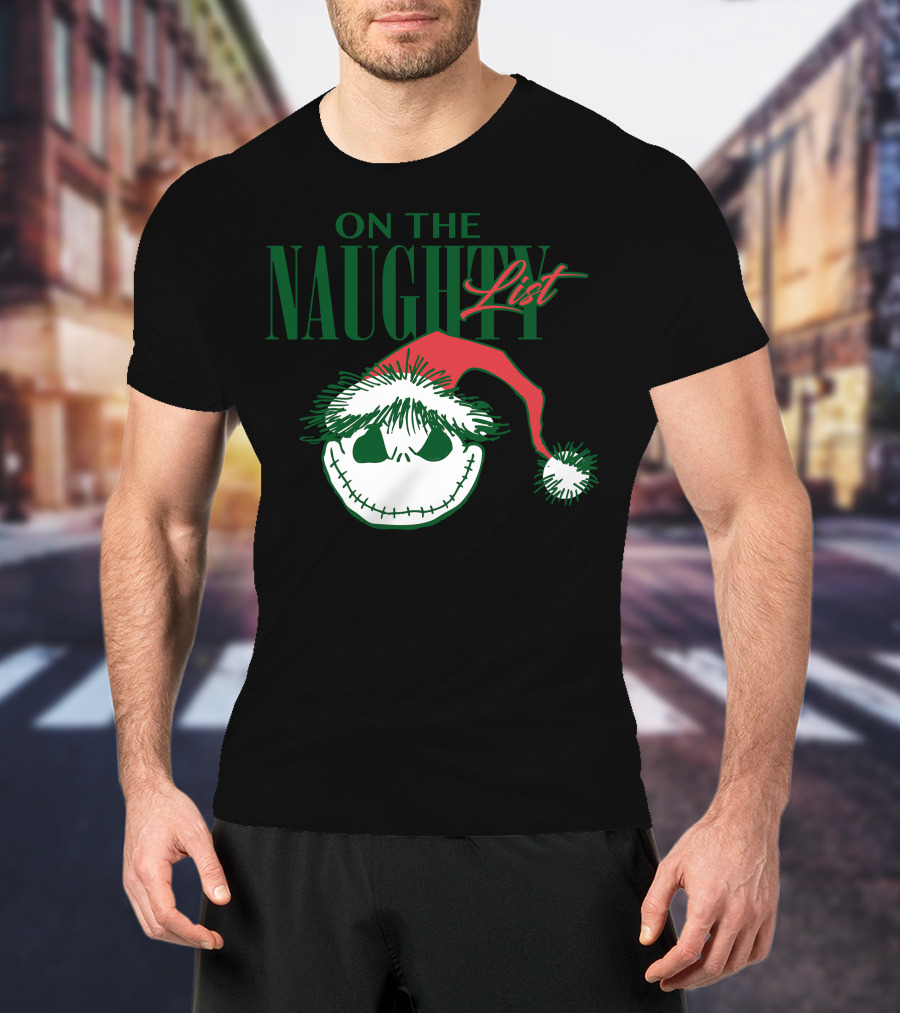 Nightmare Before Christmas On The Naughty List T-Shirt