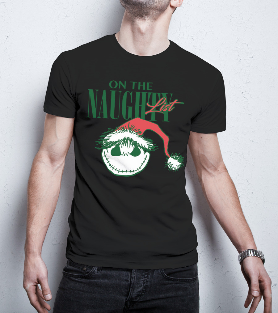 Nightmare Before Christmas On The Naughty List T-Shirt