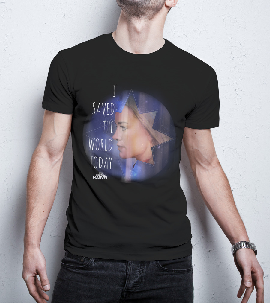 I Saved The World Today Captain Marvel T-Shirt